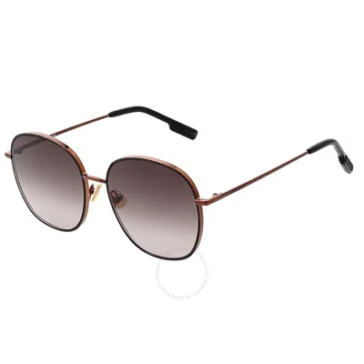Vedi Vero Brown Gradient Round Unisex Sunglasses Vvbm09 Br 58