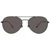 Vedi Vero Dark Grey Pilot Unisex Sunglasses Vrbm05-blkp 57-17-145 In Black