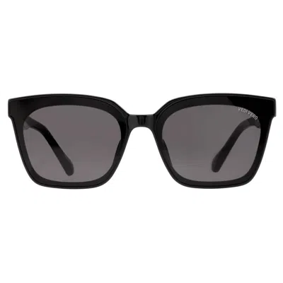 Vedi Vero Dark Grey Square Unisex Sunglasses Vvci18 Blk 65 In Black