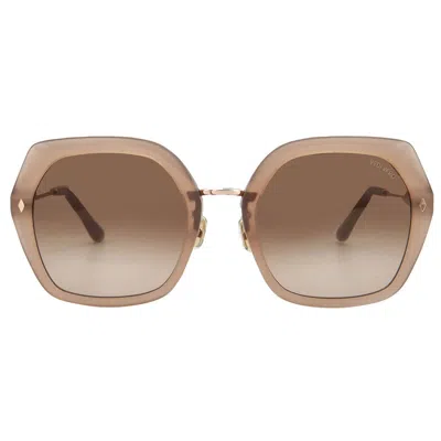 Vedi Vero Geometric Ladies Sunglasses Vvcc13 Beg 55 In Beige