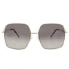 Vedi Vero Grey Oversized Ladies Sunglasses Vva31/brg62-16-145 In Black
