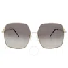 Vedi Vero Grey Oversized Ladies Sunglasses Vva31/brg62-16-145 In Yellow
