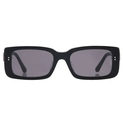 Vedi Vero Grey Rectangular Unisex Sunglasses Vrca01 Blk 53 In Black