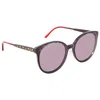 Vedi Vero Ladies Sunglasses Black Ve802 Blks 64-18-145 In Black