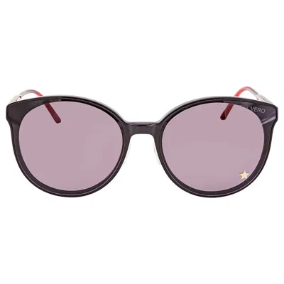 Vedi Vero Ladies Sunglasses Black Ve802 Blks 64-18-145 In Purple