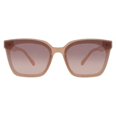 Vedi Vero Pink Gradient Square Unisex Sunglasses Vvci18 Pk 65 In Red