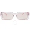 Vedi Vero Rectangular Unisex Sunglasses Vrca01 Tpk 53 In Pink