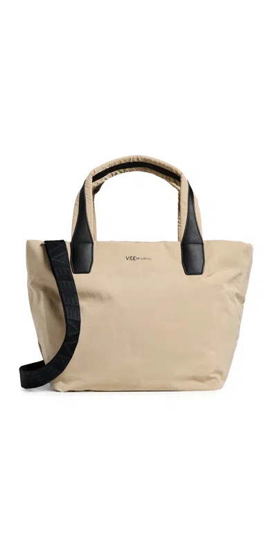 Vee Collective Essence Medium Trench Tote Bag Beige Trench In Nude