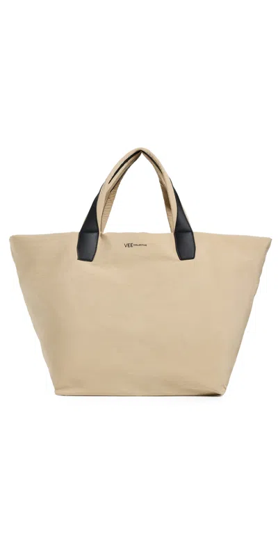 Vee Collective Essence Weekender Beige Trench Tote Beige Trench In Sand