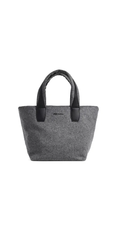 Vee Collective Essence Wool Small Tote Charcoal