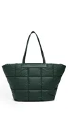 Vee Collective Porter Basque Tote Bottle Green In Green
