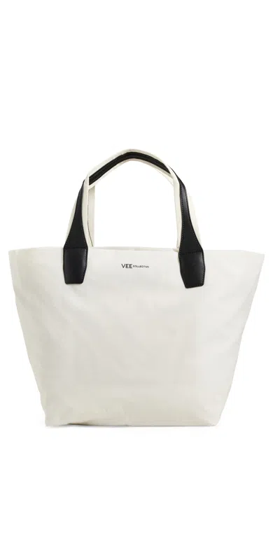 Vee Collective Porter Essence Medium Tote Off-white Paper Wht