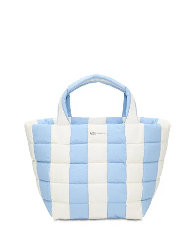 Vee Collective Porter Medium Tote In Cerulean/marshmallow
