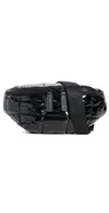 Vee Collective Porter Sling Black Vinyl Bag Black Vinyl In Black Vinyl