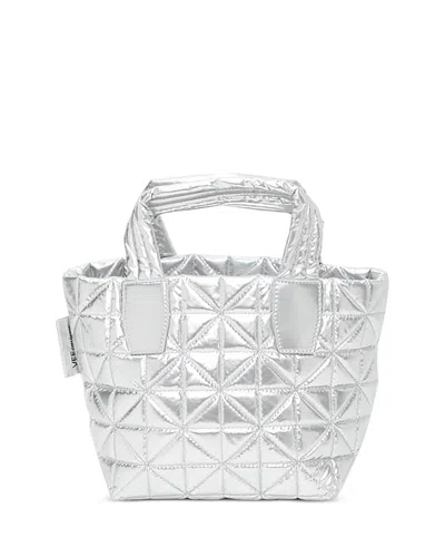 Vee Collective Vee Mini Quilted Nylon Tote In White
