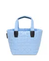 Vee Collective Vee Small Vinyl Tote In Blue