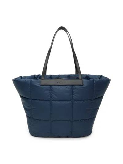 Vee Collective Women's Porter Line Basque Quilted Tote Bag In Blue