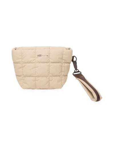 Vee Collective Women's Porter Quilted Clutch In Sand