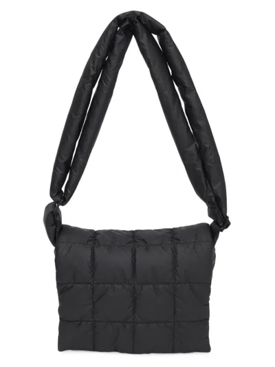 Vee Collective Women's Porter Ripstop Messenger Bag In Matt Black
