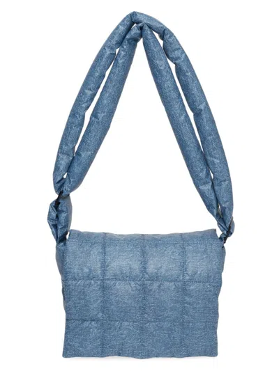 Vee Collective Women's Porter Ripstop Nylon Messenger Bag In Blue