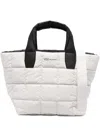 Veecollective Mini Porter Water Resistant Quilted Recycled Nylon Tote In White