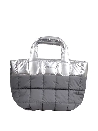 Veecollective Porter Mini Tote In Silver