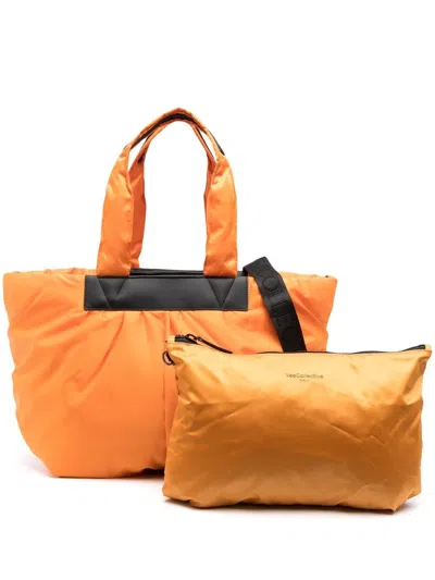 Veecollective Caba Shopper Tote Bag In Orange