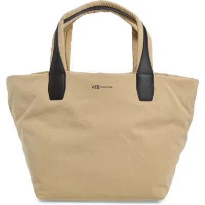Veecollective Medium Essence Tote In Nude