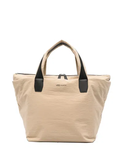 Veecollective Medium Porter Essence Tote Bag In Neutral