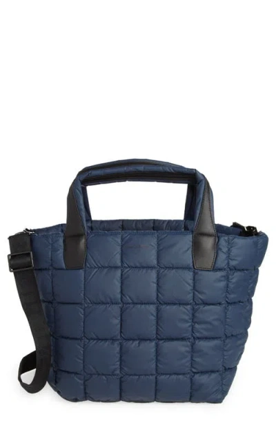 Veecollective Medium Porter Water Repellent Quilted Tote In Deep Sea