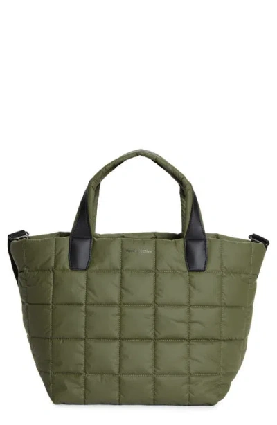 Veecollective Medium Porter Water Repellent Quilted Tote In Moss