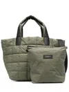 Veecollective Medium Quilted Tote Bag In 绿色