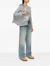 Veecollective Medium Vee Metallic Tote Bag In Metallic