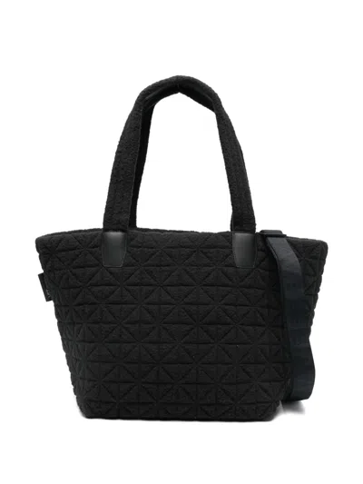 Veecollective Medium Vee Quilted Tote Bag In Black