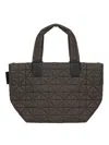 Veecollective Mini Quilted Tote Bag In Green