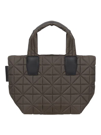Veecollective Mini Quilted Tote Bag In Green