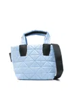 Veecollective Mini Vee Tote Bag In Blue