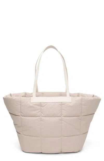 Veecollective Porter Basque Recycled Nylon Tote In Brown