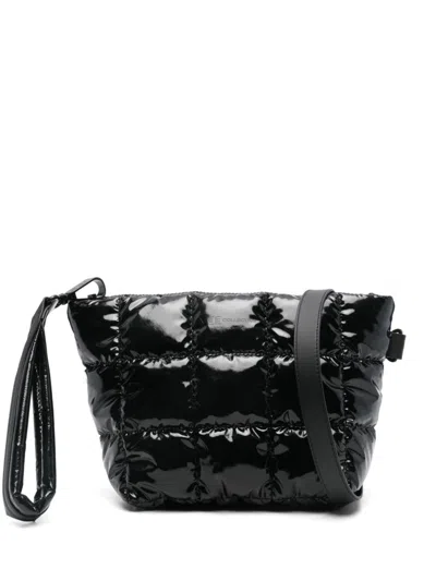 Veecollective Porter Clutch Bag In Black Vinyl Blk