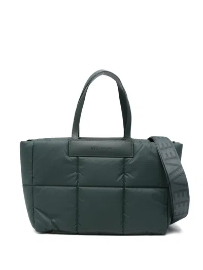 Veecollective Porter Marché Quilted Tote Bag In Green