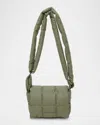 Veecollective Porter Mini Padded Nylon Messenger Bag In Green