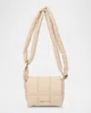 Veecollective Porter Mini Padded Nylon Messenger Bag In Yellow