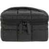 Veecollective Porter Recycled Nylon Vanity Case In Matt Black