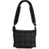 Veecollective Porter Quilted Crossbody Bag In Matt Black