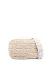 Veecollective Quilted Belt Bag In Neutral