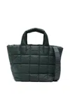 Veecollective Quilted Tote Bag In Green