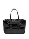 Veecollective Quilted Tote Bag In Black