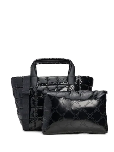Veecollective Quilted Tote Bag In Black