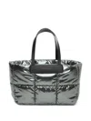Veecollective Quilted Tote Bag In Grey
