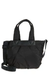 Veecollective Small Caba Recycled Polyester Tote In Black